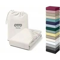 OTTO home Spannbettlaken Cremona, BASIC und PREMIUM Qualität, mit Elasthan, Baumwolle, Jersey (180 g/m), Gummizug: rundum, (1 Stück), bis 20 cm Höhe, Bettlaken ab Gr. 90x200 cm, Strapazierfähig