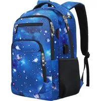 OKWISH Laptoprucksack Laptop Rucksäcke Schulrucksack Wasserbeständig Laptoptasche (Uni Tasche Businessrucksack Sportrucksack, Backpack mit Laptopfach, Anti-Diebstahl, mit USB-Anschluss), Herren Damen Jungen Teenager Arbeit Business Freizeit Reisen