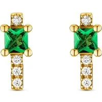 GUIA Paar Ohrstecker GUIA Damen-Ohrstecker 585er Gelbgold 8 Diamant