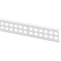 Adapterplatte für LWL Unibox Medium zur Wandmontage, Halterung hellgrau, für 24x SC Simplex, LC Duplex, E2000 Simplex Kupplungen