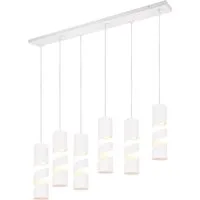 TRIO Leuchten LED Pendelleuchte, Dimmfunktion, LED wechselbar, warmweiß, Mehrflammig-e Esstisch-lampe hängend über Kochinsel, Breite 100cm