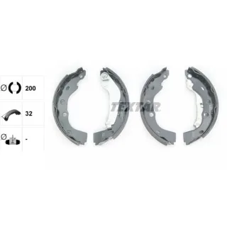 Textar Bremsbacken hinten Subaru Justy Suzuki Swift