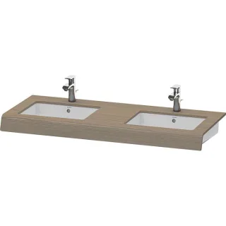Duravit DuraStyle Waschtisch-Konsole DS829C03535 55x80x10cm, 2 Ausschnitte, Eiche terra
