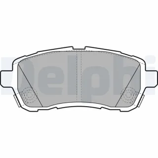 Delphi Bremsbel?ge vorne Daihatsu Materia Ford Fiesta Mazda 2 Suzuki Swift