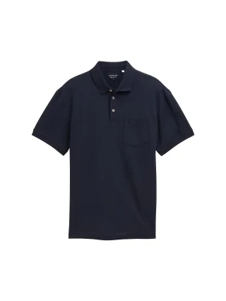 Tom Tailor - Poloshirt mit Struktur sky captain blue - Gr. - XXL