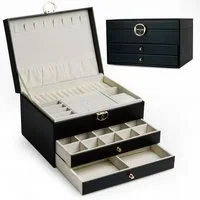 AdelDream Schmuckkasten AdelDream Schmuckkasten dreistöckige Schmuckbox