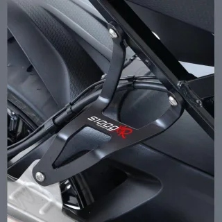 R&amp;G Auspuffhalter Set "Special Edition" für BMW S 1000 XR Bj. 2015-2019 inkl. Soziusrastenabdeckung