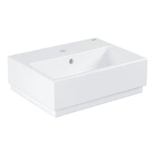 Grohe Cube Keramik Handwaschbecken 3948300H 45cm, 1 Hahnloch mit Überlauf, wandhängend, alpinweiß PureGuard