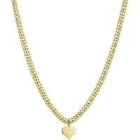 Liebeskind Berlin Kette mit Anhänger Broken Heart Chunky Edelstahl