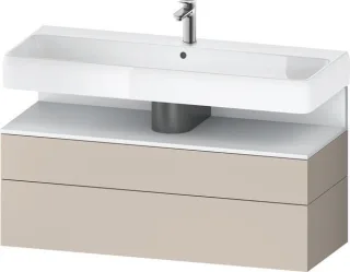 Duravit Qatego Waschtischunterbau wandhängend Taupe Matt 1190x470x590 mm - QA4396018910000 QA4396018910000