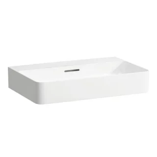 LAUFEN VAL Waschtisch 8102840001091, 65x42cm, ohne Hahnloch, mit Überlauf, Saphirkeramik