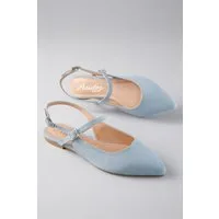 Aniston SHOES Slingpumps Flat, Sommerschuh, Riemchensandale - schmale Form