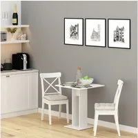 Vicco Esstisch Repose, Weiß, 65 x 65 cm (1-St)