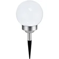 MARELIDA LED Kugelleuchte LED Solar Kugellampe 2in1 4 warmweiß D: 15cm inkl. Clip und Erdspieß, LED Classic, warmweiß (2100K bis 3000K)
