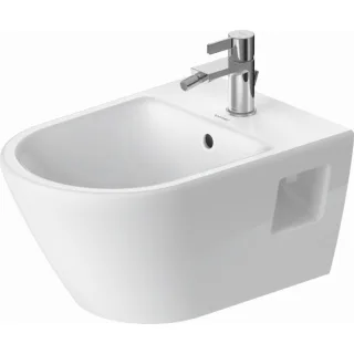 Duravit D-Neo Wand-Bidet 2295150000 37x54cm, mit Hahnloch, Überlauf, Hahnlochbank, weiß
