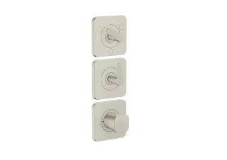 Hansgrohe Thermostat Modul 380/120 Unterputz FS Axor Citterio C 3 Verbr.Cubic edelstahl optik, 4971 49711800