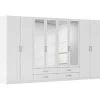 rauch Kleiderschrank Schrank Garderobe Ankleide GAMMA Breiten 91/136/181/226/271/315/360 cm (in 3 Ausstattungen BASIC/CLASSIC/PREMIUM (inkl. SOFT-CLOSE-Funktion) verschiedene Griff-Varianten, mit Spiegel TOPSELLER MADE IN GERMANY