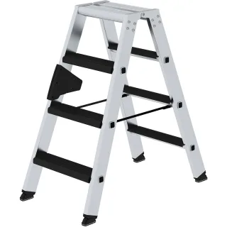 Munk Stufen-Stehleiter beidseitig begehbar mit clip-step relax - 042208