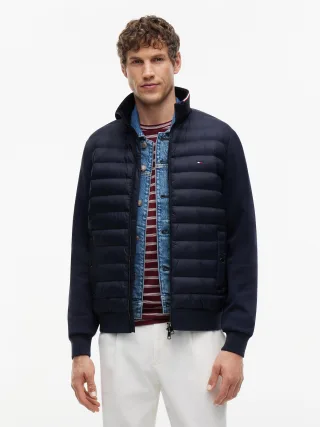 MIX MEDIA ESS RWB STAND COLLAR Navy Blue - Gr. - XXL