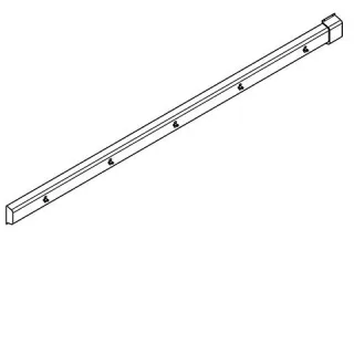 KWC Aquarotter Armatureneinheit, Edst., W.-Mont., 5 Waschplätze, 3540 mm, Wasser hi. re, 2030070398 2030070398