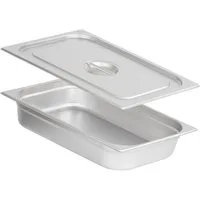 Mahlzeit Thermobehälter GN Behälter 1/1 mit Deckel, Höhe 100 mm, Edelstahl Wärmebehälter, Edelstahl, (Set, 2-tlg., GN Behälter und Deckel), für Chafing Dish