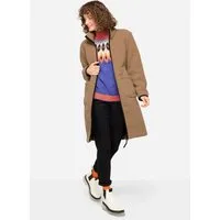 Laurasøn Wintermantel Teddy-Mantel Teddyfleece Stehkragen 2-Wege-Zipper