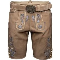 Krüger Trachtenlederhose Demian mit Gürtel Herren (1-tlg) Trachtenlederhose, Trachtenhose, Bayerische Lederhose, Oktoberfest