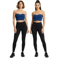 Cocain underwear Leggings 2 blickdichte Baumwoll Legging lang für Freizeit Sport Gr. S - 3XL (2er-Pack) perfekte Passform