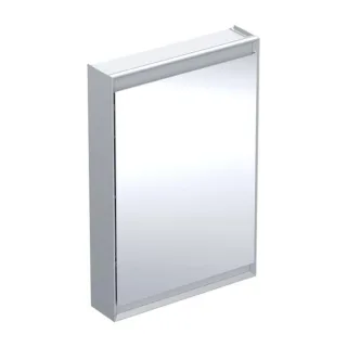 Geberit One Spiegelschrank 505810001 60x90x15cm, mit ComfortLight, 1 Tür, Anschlag links, Aluminium eloxiert