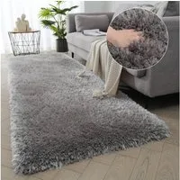 OTTO home Hochflor-Teppich Micro exclusiv Teppich, sehr hoher Flor, weich durch Mikrofaser, rechteckig, Höhe: 78 mm, sehr weich, flauschig, uni, Wohnzimmer, Schlafzimmer