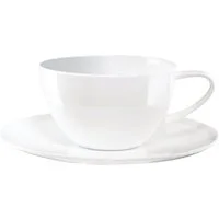 ASA SELECTION Tasse à table Cafe au lait Tasse mit Untertasse 0,35 l, Fine Bone China, Geschirr