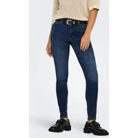 JDY Skinny-fit-Jeans JDYFINA MW SKINNY ANK JNS DB NOOS DNM