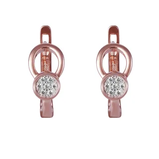Orphelia 'Ambra' Creolen für Damen, 925er Sterlingsilber, Rosé ZO-7439