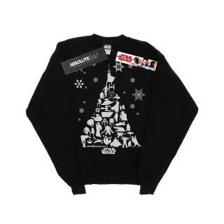 Star Wars Sweatshirt homme arbre de Noël (Noir)