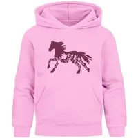SpecialMe Hoodie Kinder Hoodie Mädchen Pferdemotiv Aufdruck Print Mädchengeschenke