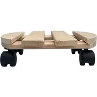 Hossi's Wholesale Pflanzenroller Pflanzenroller Rund 30cm 120kg Blumentopf Untersetzer Rollbrett Wagen