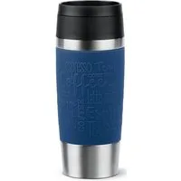Emsa Thermobecher Travel Mug Classic, mit 360°-Trinköffnung, auslaufsicher, rutschfest, Edelstahl, Kunststoff, Silikon, 4h heiß, 8h kalt - 360 ml / 6h heiß, 12h kalt - 500 ml, 100% dicht