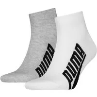 PUMA Kurzsocken PUMA UNISEX BWT LIFESTYLE QUARTER (2 Paar) mit großem Logoschriftzug