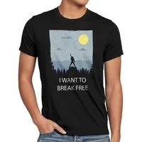 style3 T-Shirt freddie mercury i want break free queen bohemian rhapsody wembley
