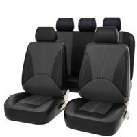 GarveeMore Autositzbezug Autositzbezüge Kunstleder Universal 5-Sitzer für alle Jahreszeiten