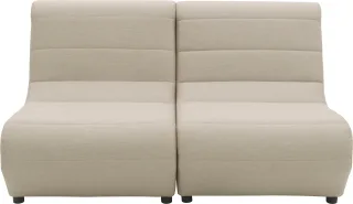 DOMO collection 2-Sitzer "Soleil, pflegeleichter und wetterfester Bezug" Outdoor, besonderes Design und Formgebung, individuell erweiterbar