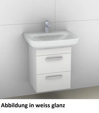 Artiqua 414 Waschtischunterschrank für Sentique 514360 Weiß Hochglanz Select, 414-WU2L-V11-7160-125 414-WU2L-V11-7160-125