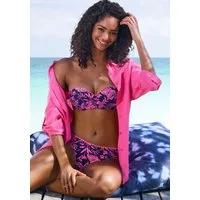 Venice Beach Bügel-Bandeau-Bikini Kensi mit kontrasfarbener Häkelkante