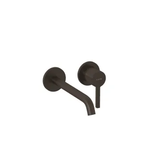 KLUDI NOVA FONTE Pura Waschtisch-Wand-Einhandmischer 220 ohne Ablaufgarnitur Brushed Gunmetal 20245N215