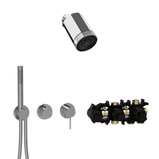 Herzbach MODUL7 Hebelmischer-Set H-SP3 SPOT Multi Chrom, 70.702722.1.01 70.702722.1.01