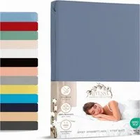 livessa Spannbettlaken Jersey Spannbettlaken Bettlaken Baumwolle weich Rundumgummi, Jersey, Gummizug: Rundumgummizug, In 9 Größen und vielen Farben erhältlich aus 100% Baumwolle
