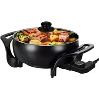 Scheffler Elektrische Wokpfanne Elektrische pfanne, 1500,00 W, mit Antihaftbeschichtet, Ø 27 cm, 1500 W