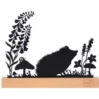 UNUS HOME Dekofigur Aufsteller Igel-Silhouette (26cm breit), Herbstdeko Herbstdekoration Herbst-Aufsteller Herbst