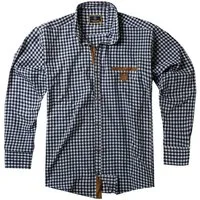 Lavecchia Langarmhemd Lavecchia Herren Langarmhemd LV-1981 (Jeansblau-Weiß, 7XL) Herren Langarm Hemd Herrenhemd