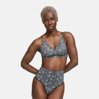cfab Tanga Seamless High-Waist Tanga, 3er Pack-Snake-3XL
